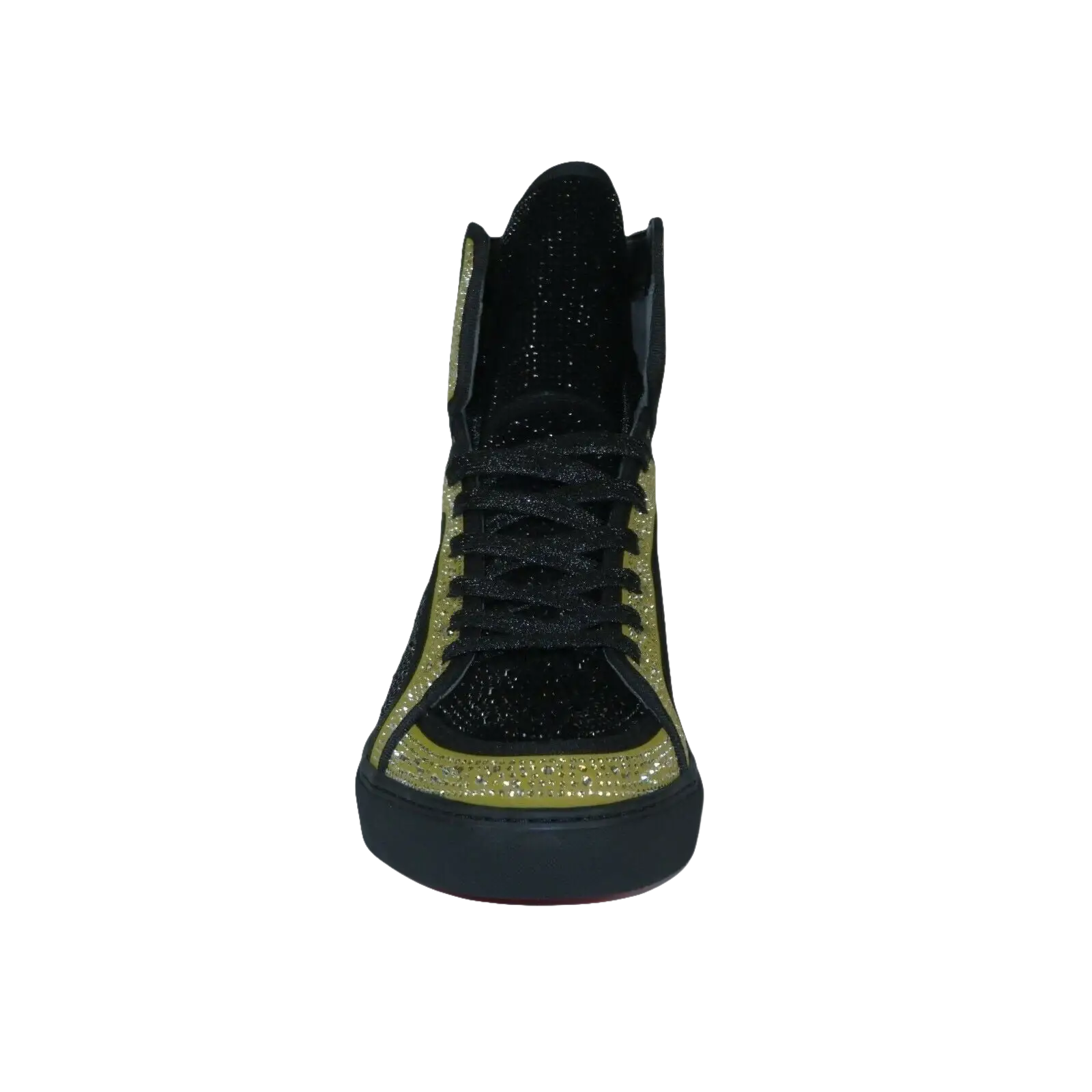 Men High Top Shoes By FIESSO AURELIO GARCIA ,Fancy Rhine stones 2402 Black Gold - J.Valintin Men's Wear Legend - 95011