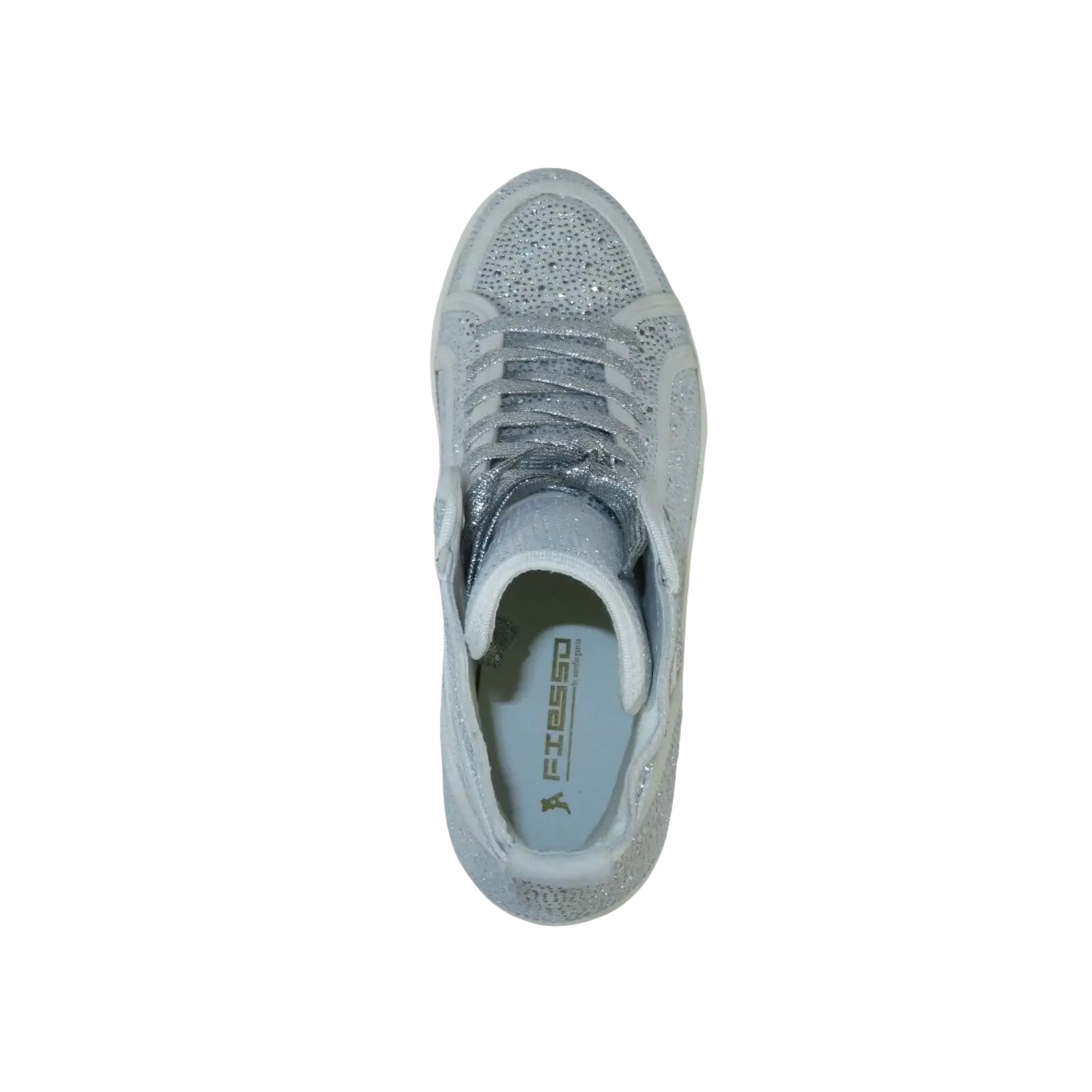 Men High Top Shoes By FIESSO AURELIO GARCIA ,Fancy Rhine stones 2402 White - J.Valintin Men's Wear Legend - 94993