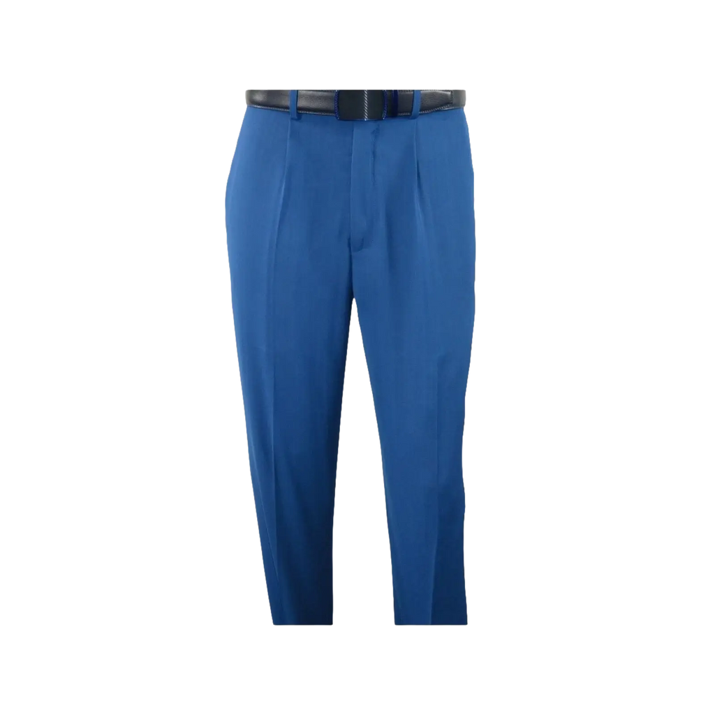Men INSERCH 2pc Walking Leisure Suit Shirt Pants Set Short Sleeves 9356 Blue - J.Valintin Men's Wear Legend - 94152
