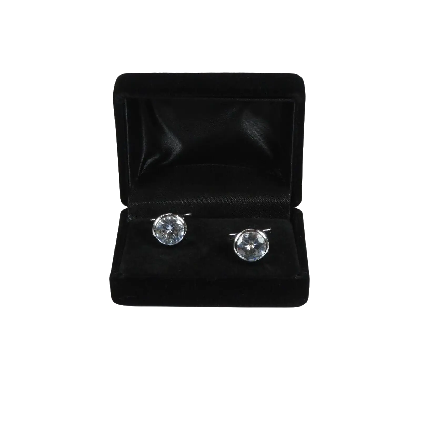 Men J.Valintin Cufflinks by Vitorofolo for French Cuff Shirt V35 - 10 Silver Stone - J.Valintin Men's Wear Legend - 98409