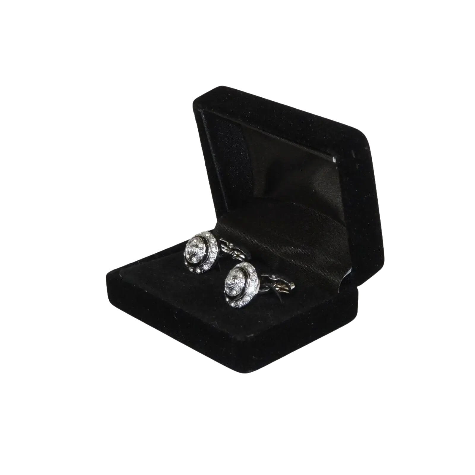 Men J.Valintin Cufflinks by Vitorofolo for French Cuff Shirt V39 - 31 Silver stone - J.Valintin Men's Wear Legend - 98381