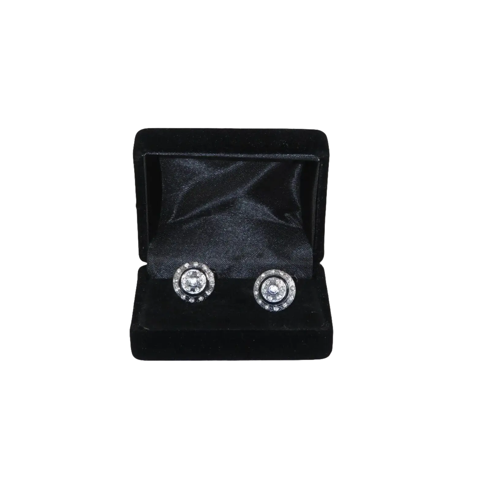 Men J.Valintin Cufflinks by Vitorofolo for French Cuff Shirt V39 - 31 Silver stone - J.Valintin Men's Wear Legend - 98381