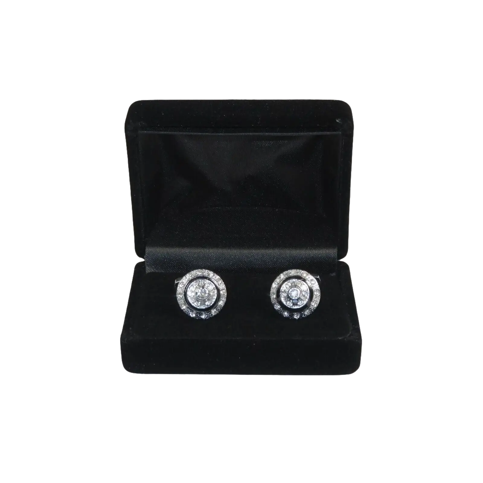 Men J.Valintin Cufflinks by Vitorofolo for French Cuff Shirt V39 - 44 Crystal - J.Valintin Men's Wear Legend - 98394