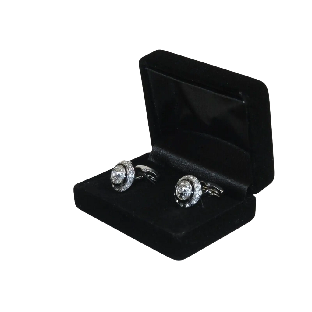 Men J.Valintin Cufflinks by Vitorofolo for French Cuff Shirt V39 - 44 Crystal - J.Valintin Men's Wear Legend - 98394