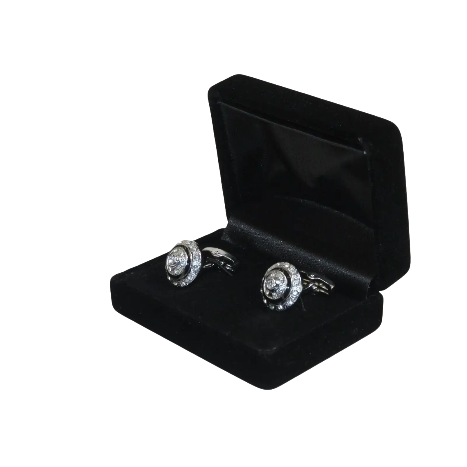 Men J.Valintin Cufflinks by Vitorofolo for French Cuff Shirt V39 - 44 Crystal - J.Valintin Men's Wear Legend - 98394