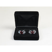 Men J.Valintin Cufflinks by Vitorofolo for French Cuff Shirt V39 - 48 Wine Silver - J.Valintin Men's Wear Legend - 98398