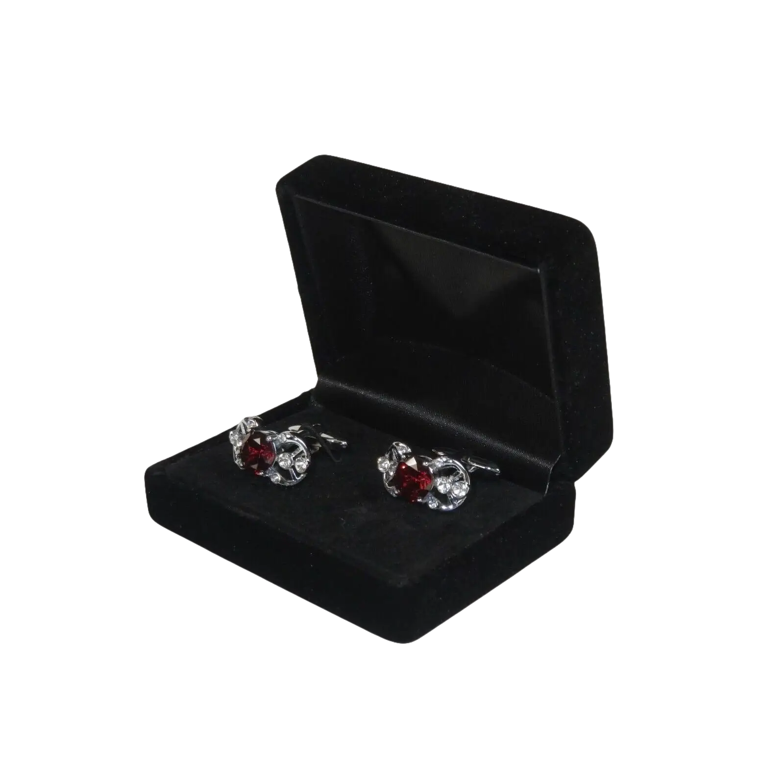 Men J.Valintin Cufflinks by Vitorofolo for French Cuff Shirt V39 - 48 Wine Silver - J.Valintin Men's Wear Legend - 98398