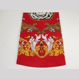 Men LAVERITA European Fashion Shirt Short Sleeves Medusa Floral Design 93361 Red - J.Valintin Men's Wear Legend - 99939