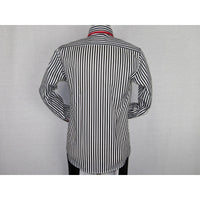 Men Makrom Turkey Shirt soft Cotton Blend wrinkle less Double collar 6493 Black - J.Valintin Men's Wear Legend - 74217