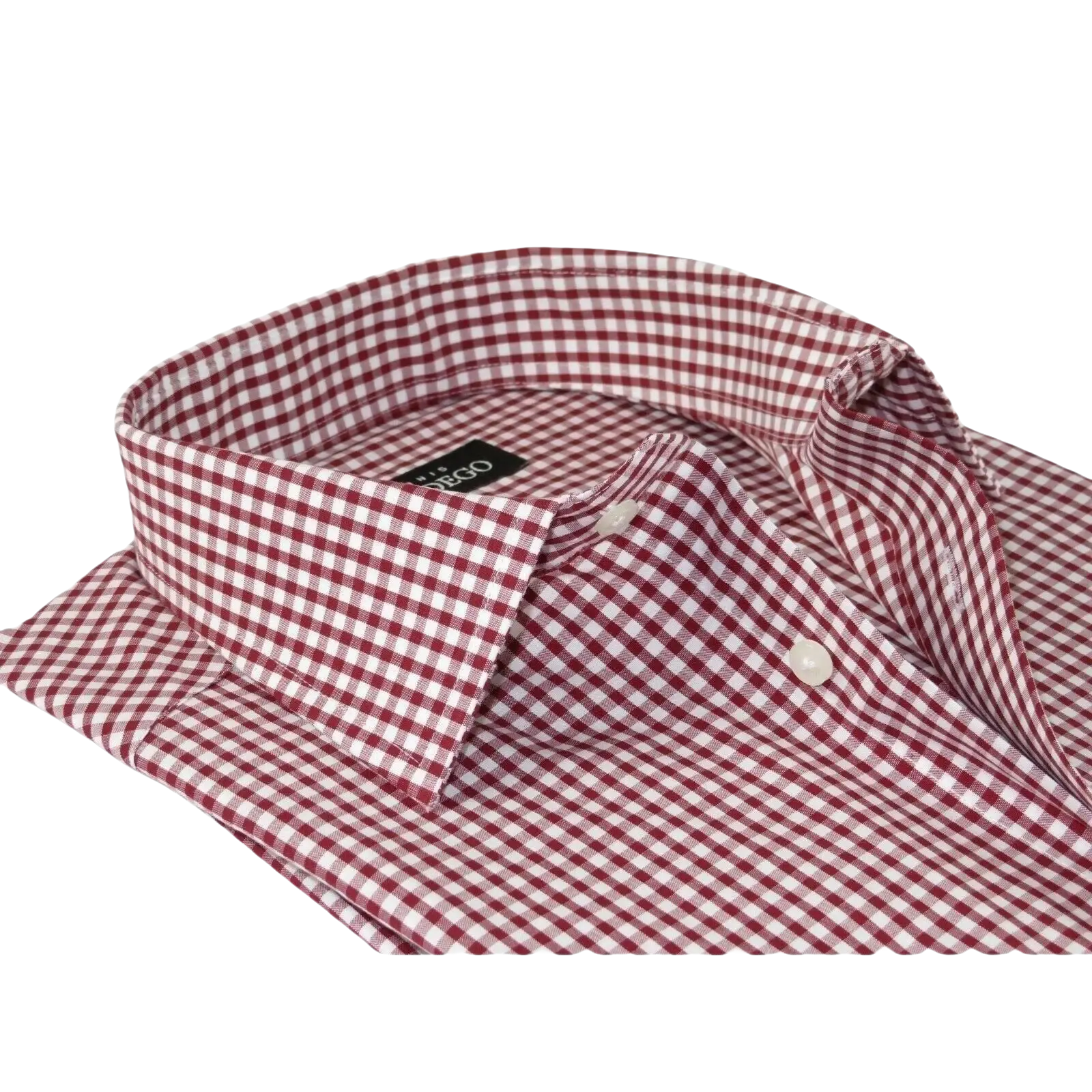 Men Mondego 100% Cotton Dress Sport Classic Business shirt A9100 Red checker box - J.Valintin Men's Wear Legend - 4408