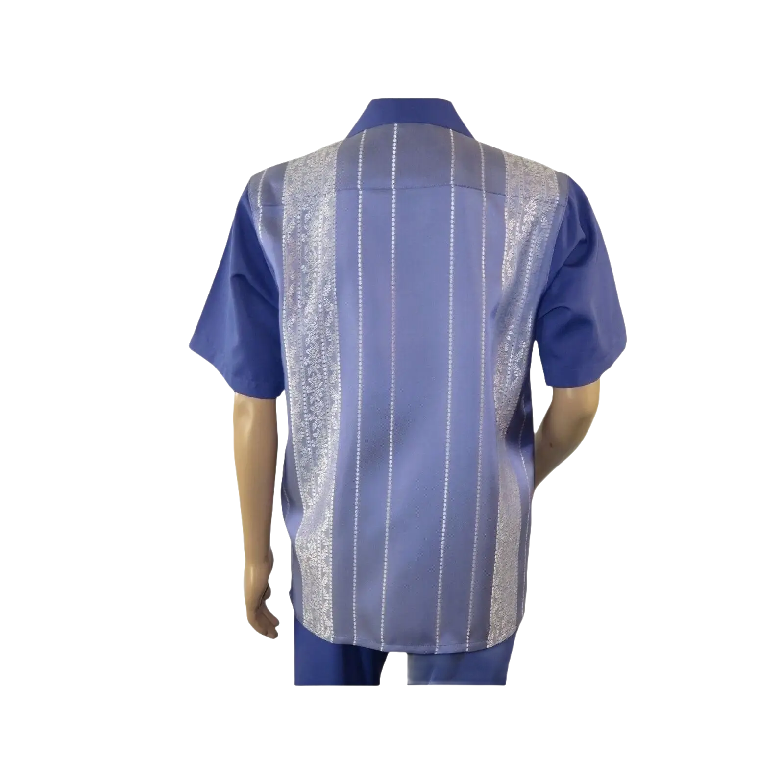 Men MONTIQUE 2pc Walking Leisure Suit Matching Set Short Sleeve 2227 Purple - J.Valintin Men's Wear Legend - 94765