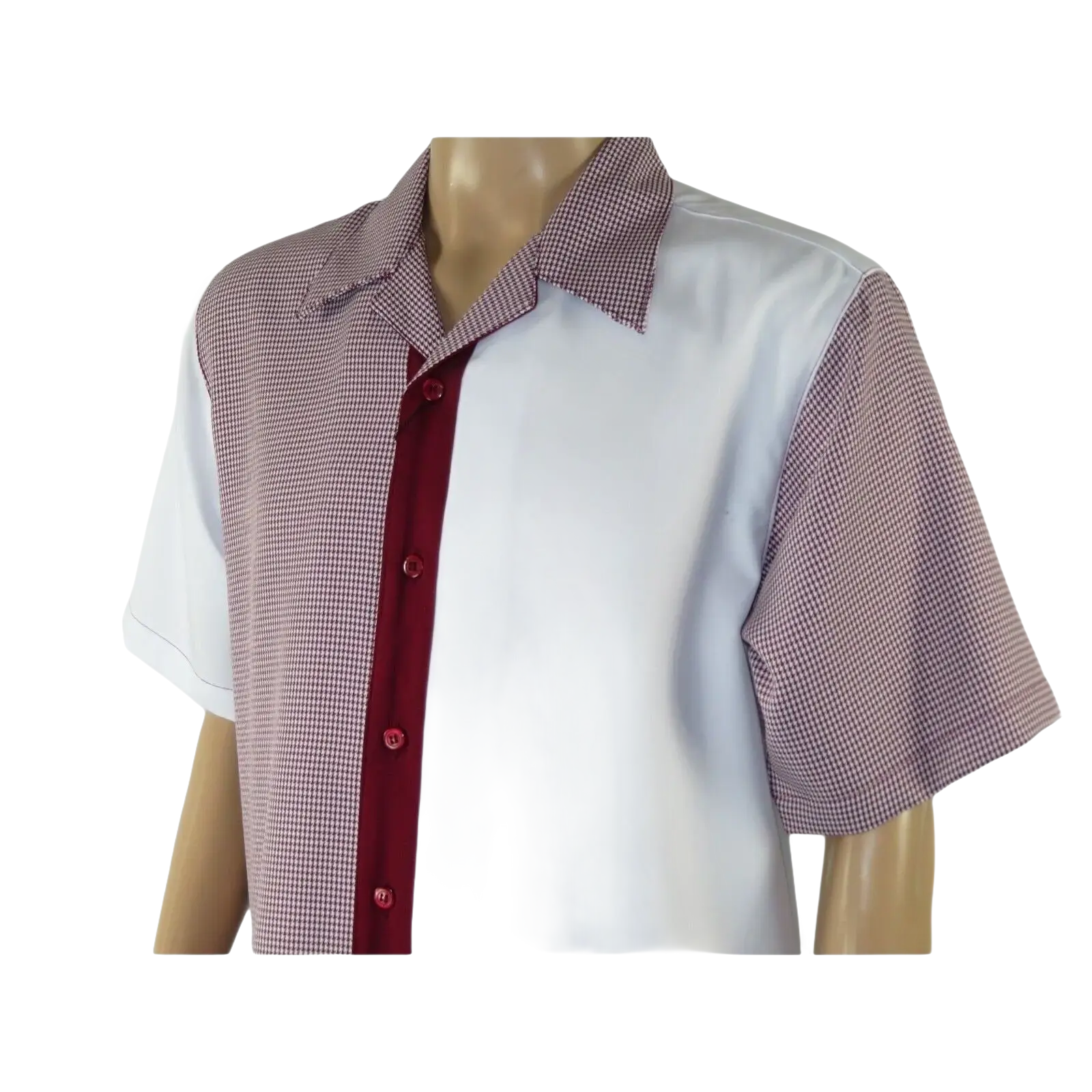 Men MONTIQUE 2pc Walking Leisure Suit Matching Set Short Sleeves 2211 Burgundy - J.Valintin Men's Wear Legend - 94730