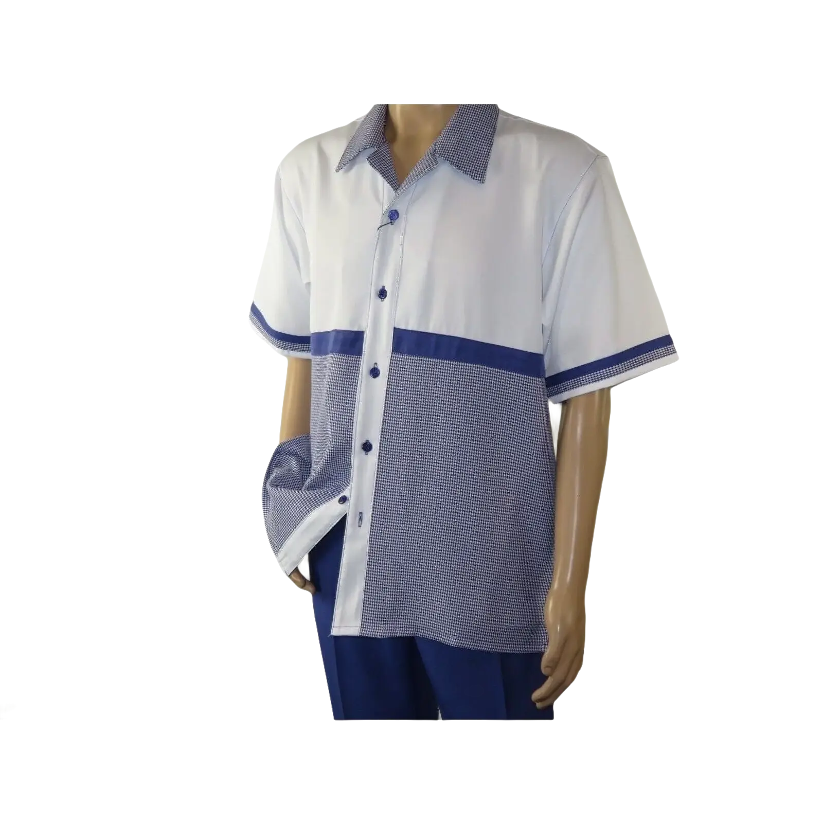 Men MONTIQUE 2pc Walking Leisure Suit Matching Set Short Sleeves 2212 Purple - J.Valintin Men's Wear Legend - 94702
