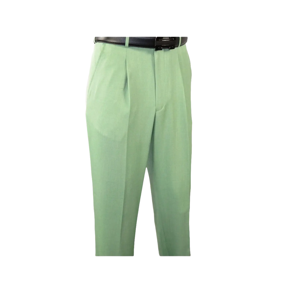 Men MONTIQUE 2pc Walking Leisure Suit Matching Set Short Sleeves 696 Apple Green - J.Valintin Men's Wear Legend - 95753