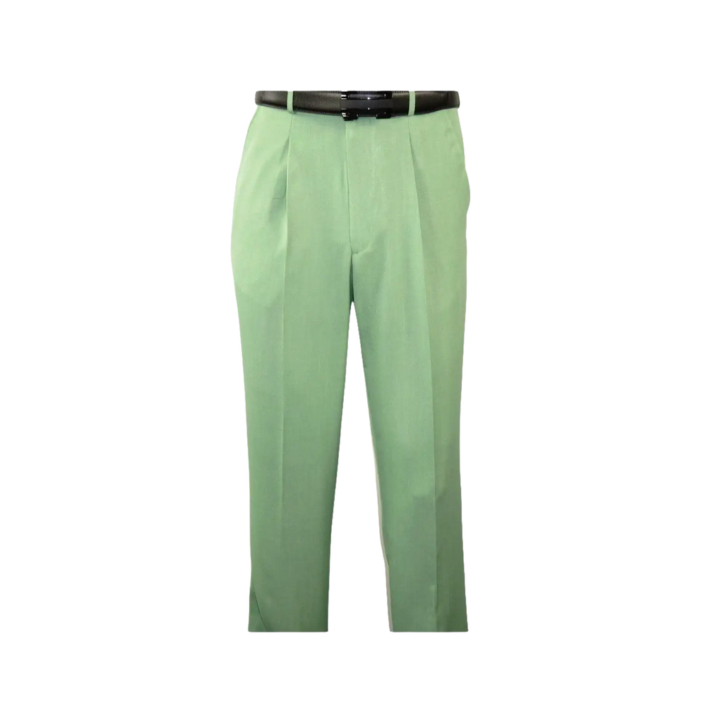 Men MONTIQUE 2pc Walking Leisure Suit Matching Set Short Sleeves 696 Apple Green - J.Valintin Men's Wear Legend - 95753