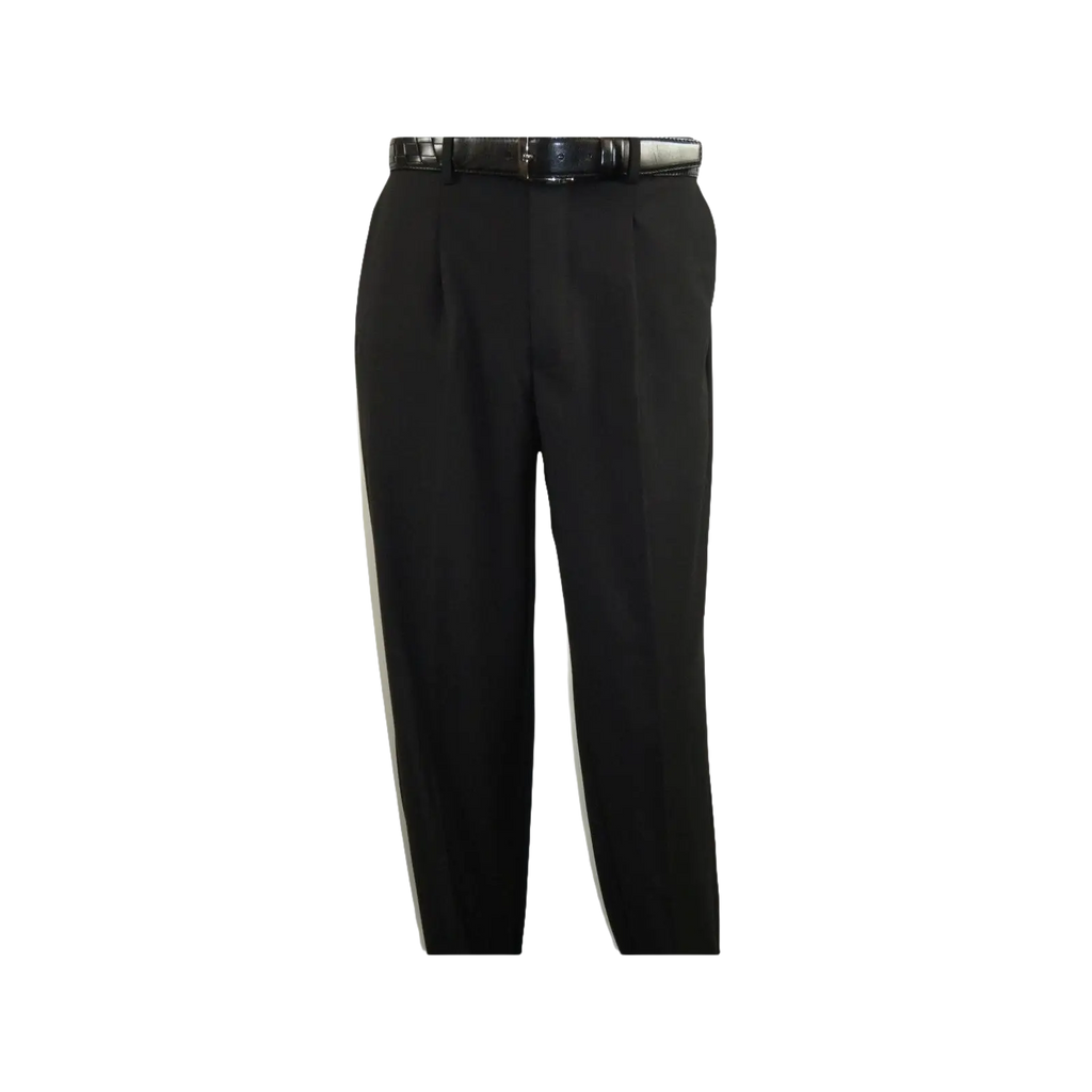 Men Pacelli Double Breasted Suit Classic Peak Lapel Pleated pants GILBERT Black - J.Valintin Men's Wear Legend - 98333