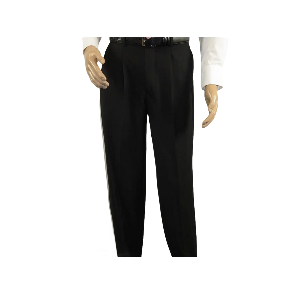 Men Pacelli Double Breasted Suit Classic Peak Lapel Pleated pants GILBERT Black - J.Valintin Men's Wear Legend - 98333