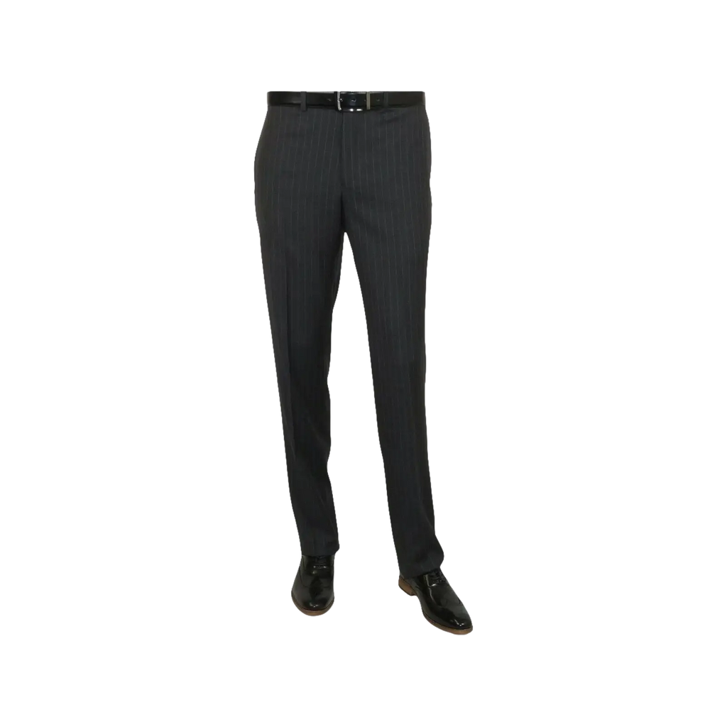 Men RALPH LAUREN Suit Wool Blend Two Button Classic Pinstripe Formal 0151 Gray - J.Valintin Men's Wear Legend - 18241