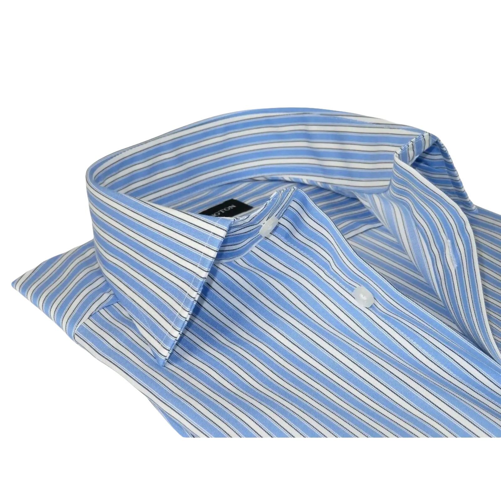 Men Reddington 100% Cotton Dress Sports shirt Regular Modern fit 175 Blue Stripe - J.Valintin Men's Wear Legend - 4420