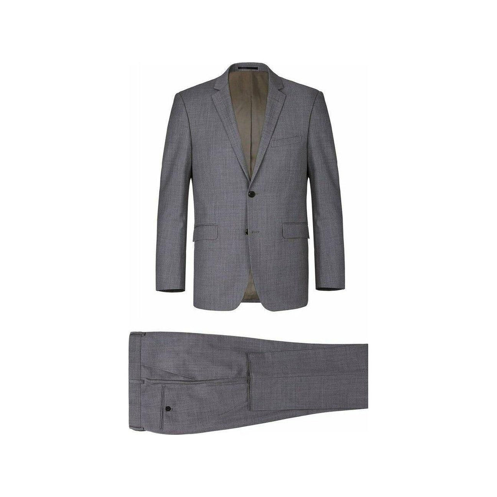 Men Renoir Suit Separate Super 140 Wool Two Button Classic Fit 508 - 3 Mid Gray - J.Valintin Men's Wear Legend - 73422