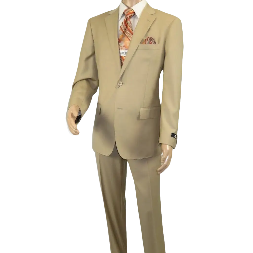 Men Renoir Suit Separate Super 140 Wool Two Button Classic Fit 508 - 4 Beige New - J.Valintin Men's Wear Legend - 96058