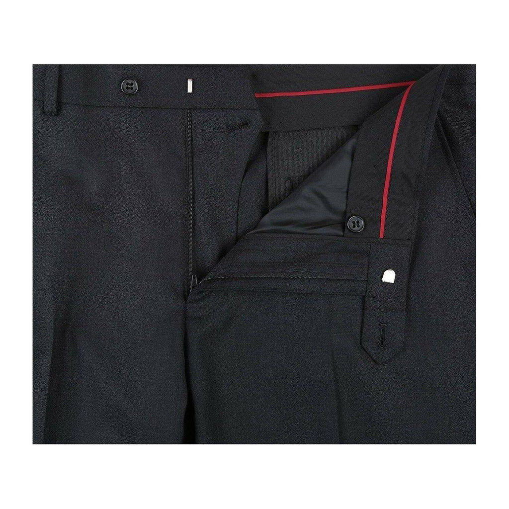 Men Renoir Suit Separate Super 140 Wool Two Button Classic Fit 555 - 3 Charcoal - J.Valintin Men's Wear Legend - 80006