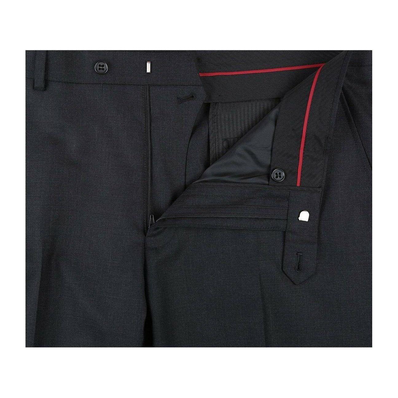 Men Renoir Suit Separate Super 140 Wool Two Button Classic Fit 555 - 3 Charcoal - J.Valintin Men's Wear Legend - 80006