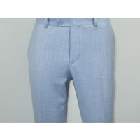 Men RENOIR suit Solid 2 Button Business Formal All Purpose Slim Fit 203 - 9 Blue - J.Valintin Men's Wear Legend - 97617