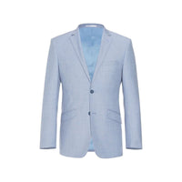 Men RENOIR suit Solid 2 Button Business Formal All Purpose Slim Fit 203 - 9 Blue - J.Valintin Men's Wear Legend - 97617