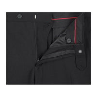 Men RENOIR suit Solid Two Button Business, Formal Slim Fit 2110 - 1 Black Stretchy - J.Valintin Men's Wear Legend - 92239
