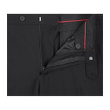 Men RENOIR suit Solid Two Button Business, Formal Slim Fit 2110 - 1 Black Stretchy - J.Valintin Men's Wear Legend - 92239