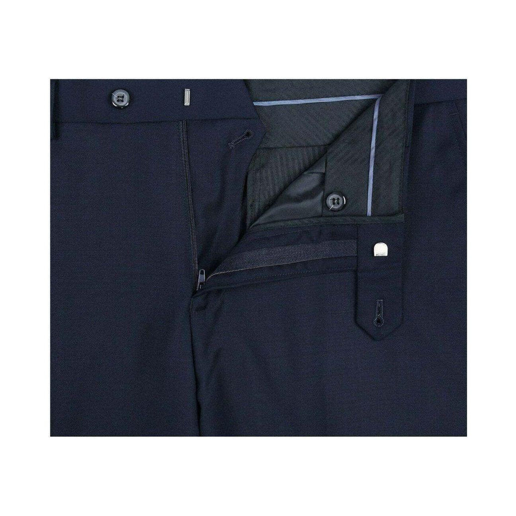 Men Renoir Suit Super 140s Soft Wool 2Button Side Vent Classic Fit 508 - 19 Navy - J.Valintin Men's Wear Legend - 73399