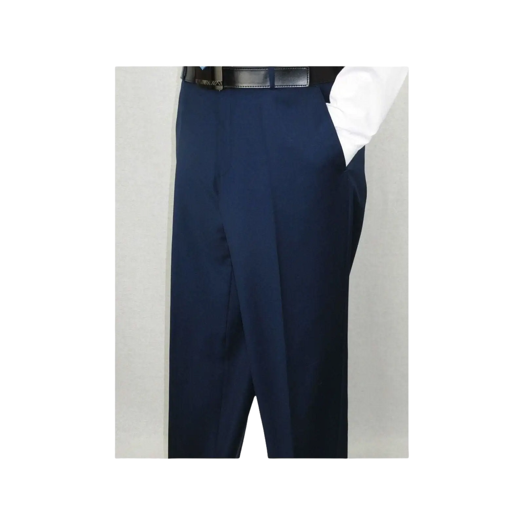 Men Renoir Suit Super 140s Soft Wool 2Button Side Vent Classic Fit 508 - 19 Navy - J.Valintin Men's Wear Legend - 73399