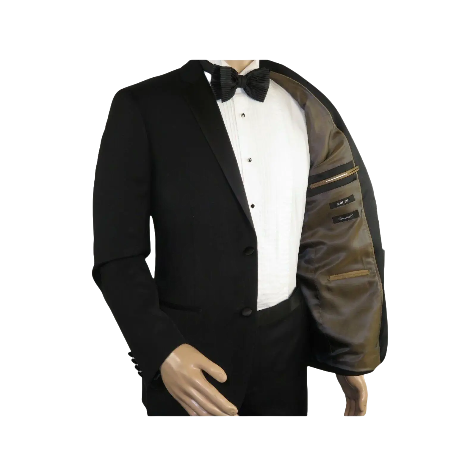 Men Renoir Wool Wedding Tuxedo Two Button Notch Formal Classic Fit 508 - 1 Black - J.Valintin Men's Wear Legend - 80386