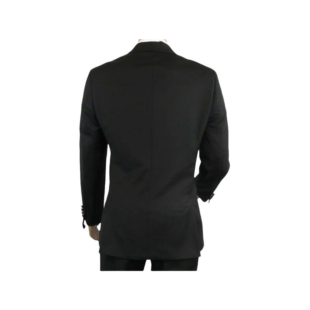 Men Renoir Wool Wedding Tuxedo Two Button Notch Formal Classic Fit 508 - 1 Black - J.Valintin Men's Wear Legend - 80386