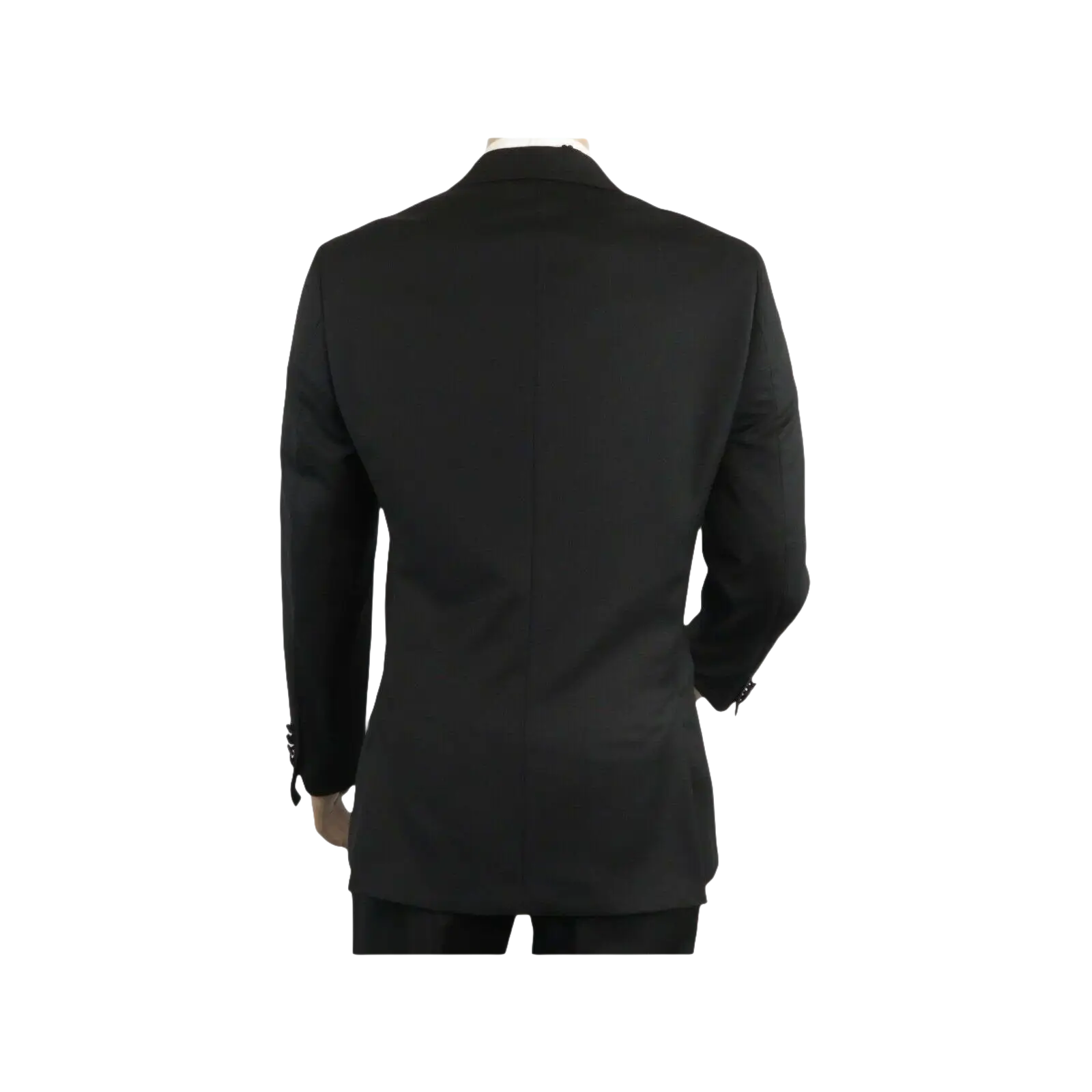 Men Renoir Wool Wedding Tuxedo Two Button Notch Formal Classic Fit 508 - 1 Black - J.Valintin Men's Wear Legend - 80386