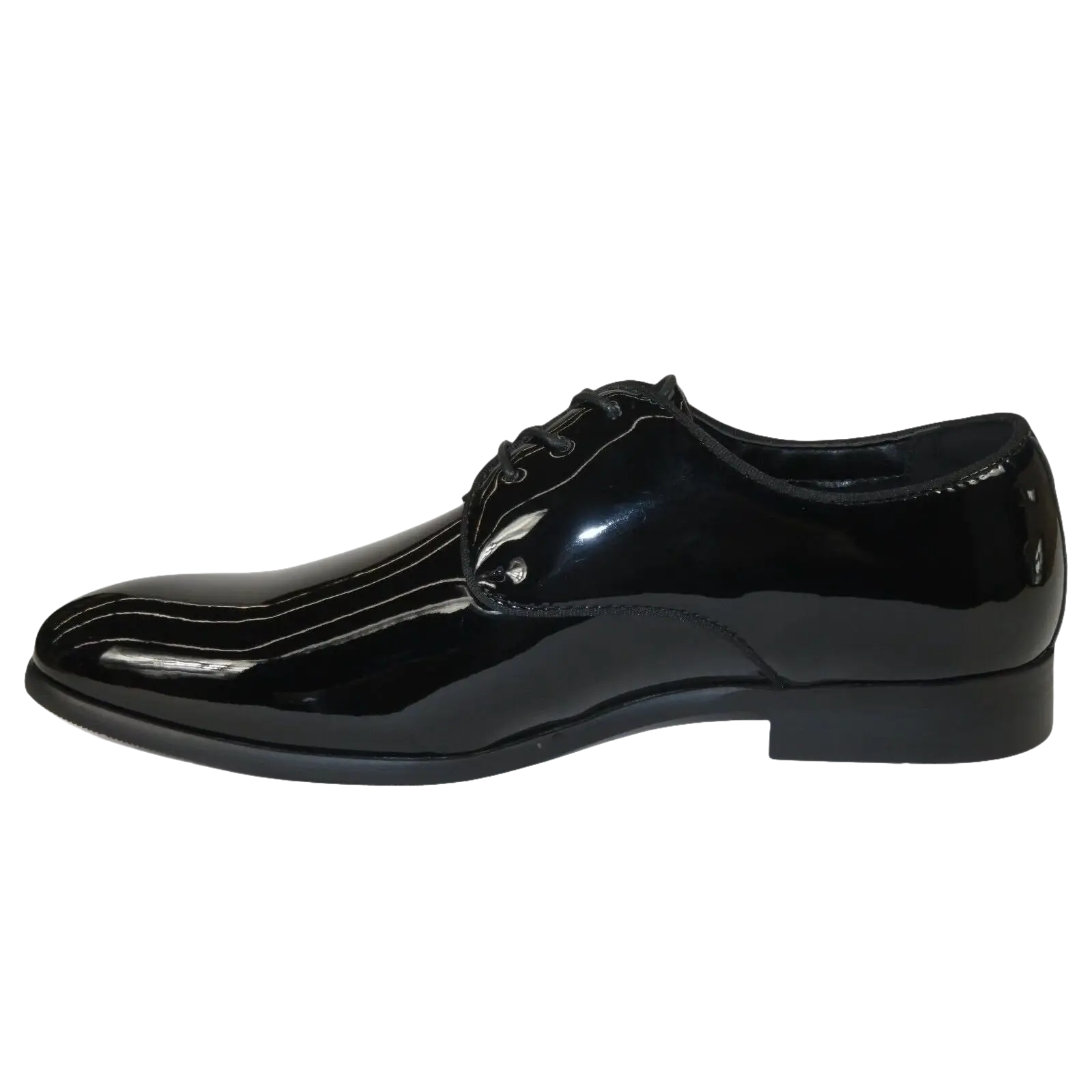 Men Santino Luciano Formal Dress Shoes Patent Leather Shiny Lace up F414 Black - J.Valintin Men's Wear Legend - 99038