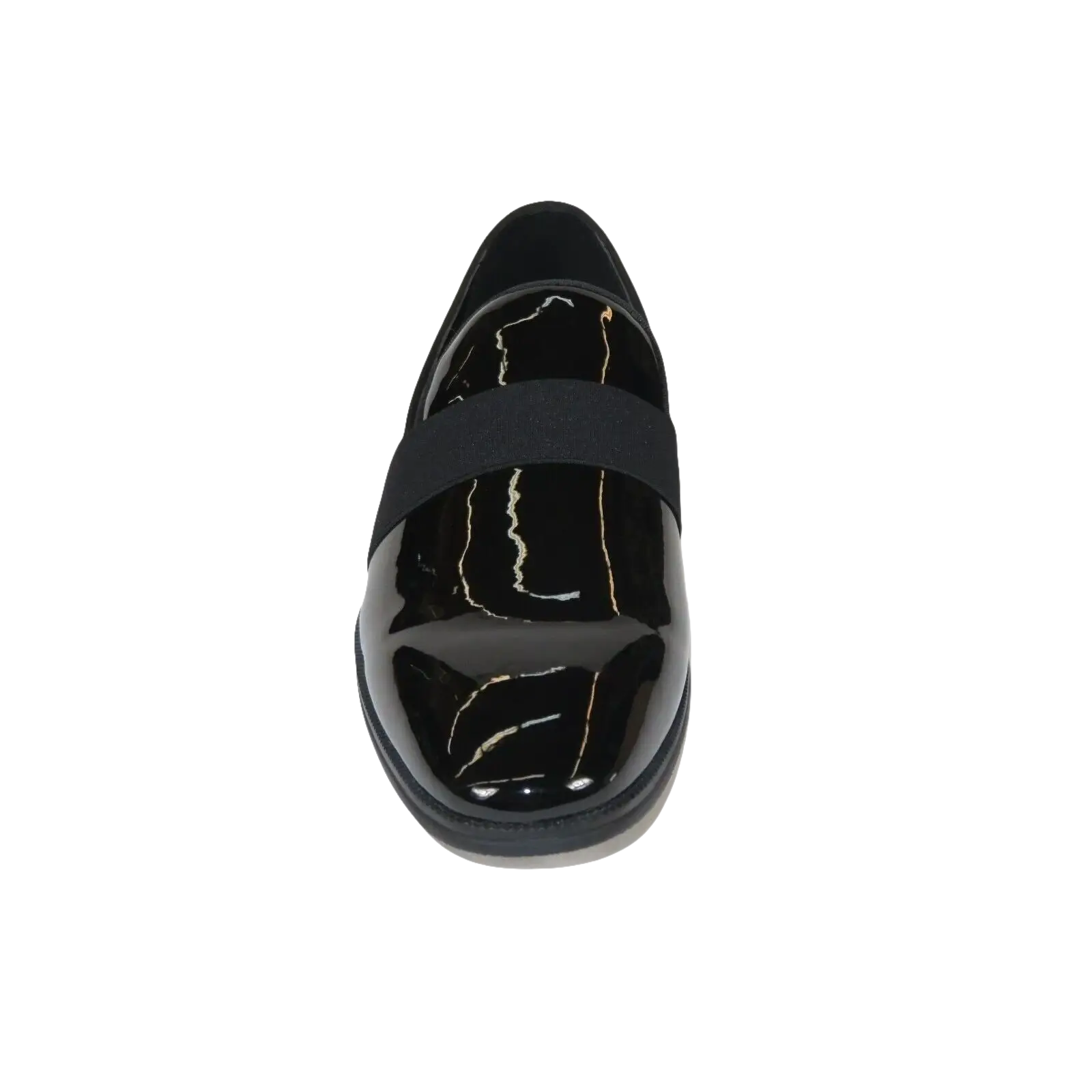 Men Santino Luciano Formal Shoes Patent Leather Shiny Slip on Loafer C356 Black - J.Valintin Men's Wear Legend - 99030