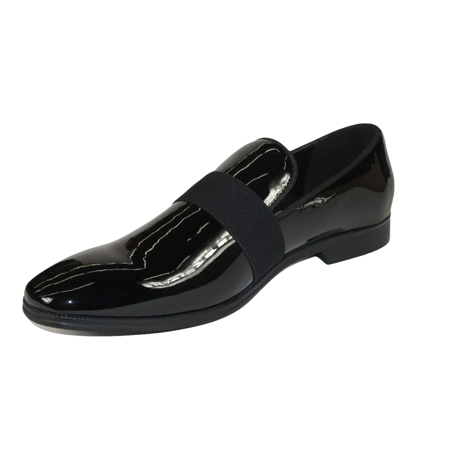 Men Santino Luciano Formal Shoes Patent Leather Shiny Slip on Loafer C356 Black - J.Valintin Men's Wear Legend - 99030