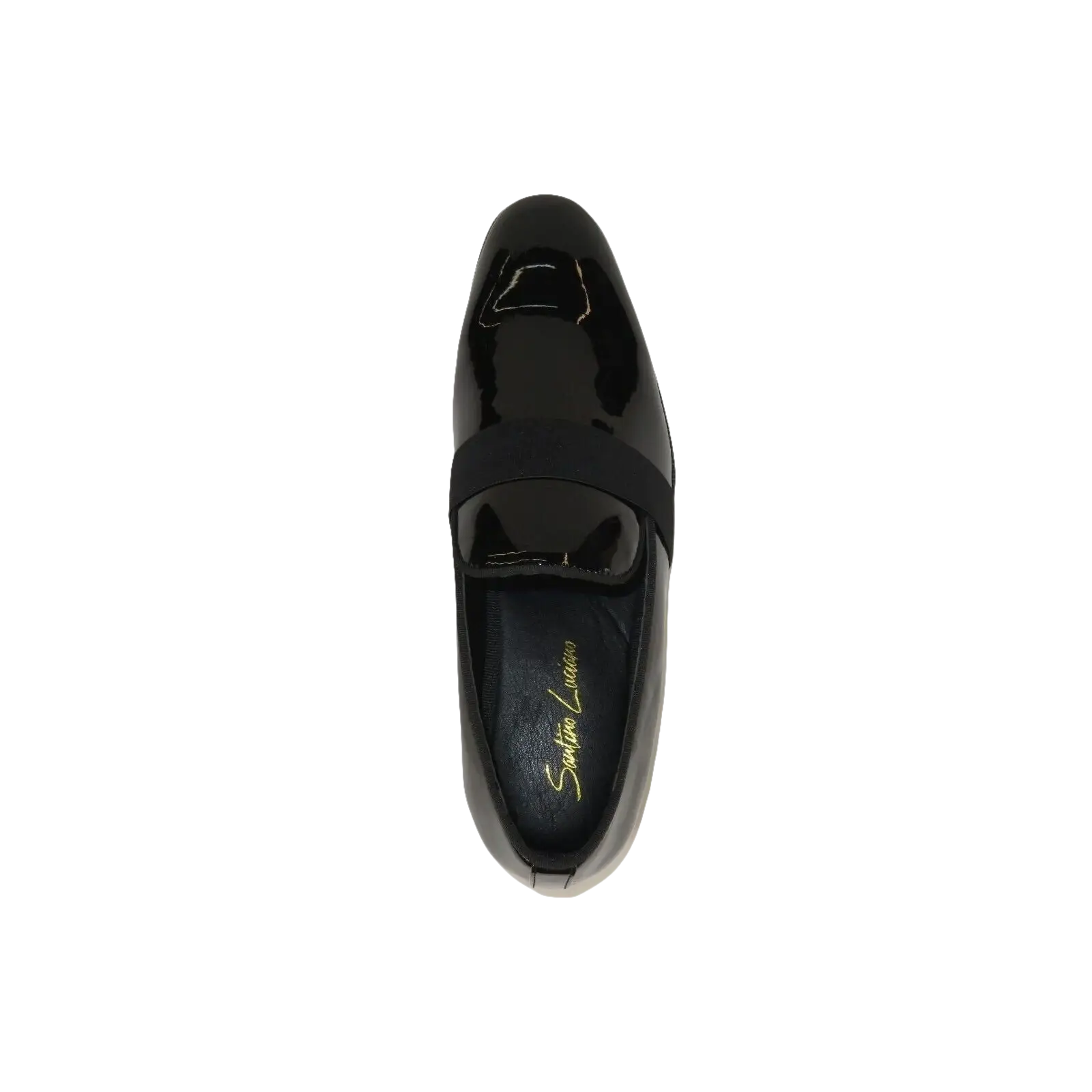 Men Santino Luciano Formal Shoes Patent Leather Shiny Slip on Loafer C356 Black - J.Valintin Men's Wear Legend - 99030