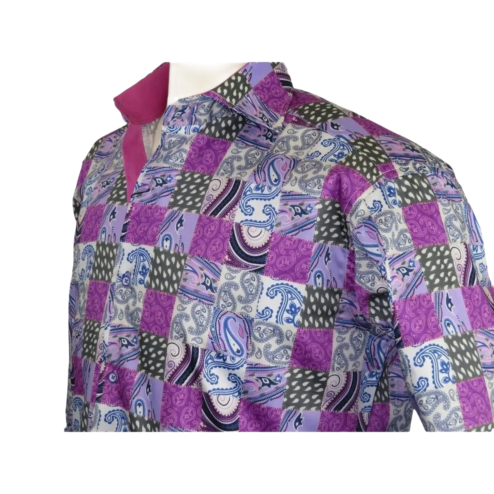 Men Shirt JValintin Turkey - Usa 100% Egyptian Cotton Axxess Style 1206 - 4 Purple - J.Valintin Men's Wear Legend - 4857