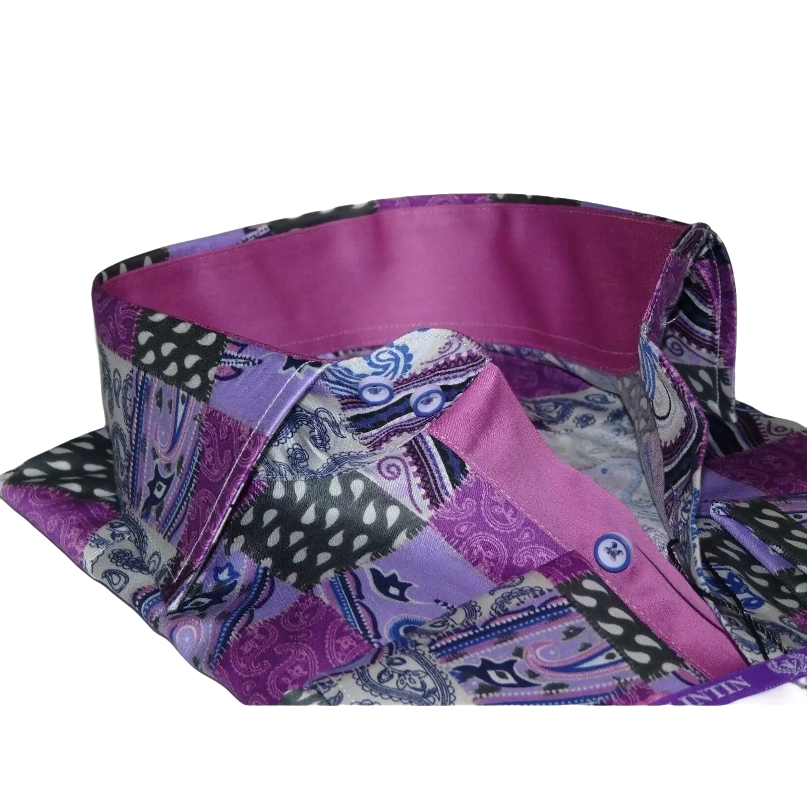 Men Shirt JValintin Turkey - Usa 100% Egyptian Cotton Axxess Style 1206 - 4 Purple - J.Valintin Men's Wear Legend - 4857