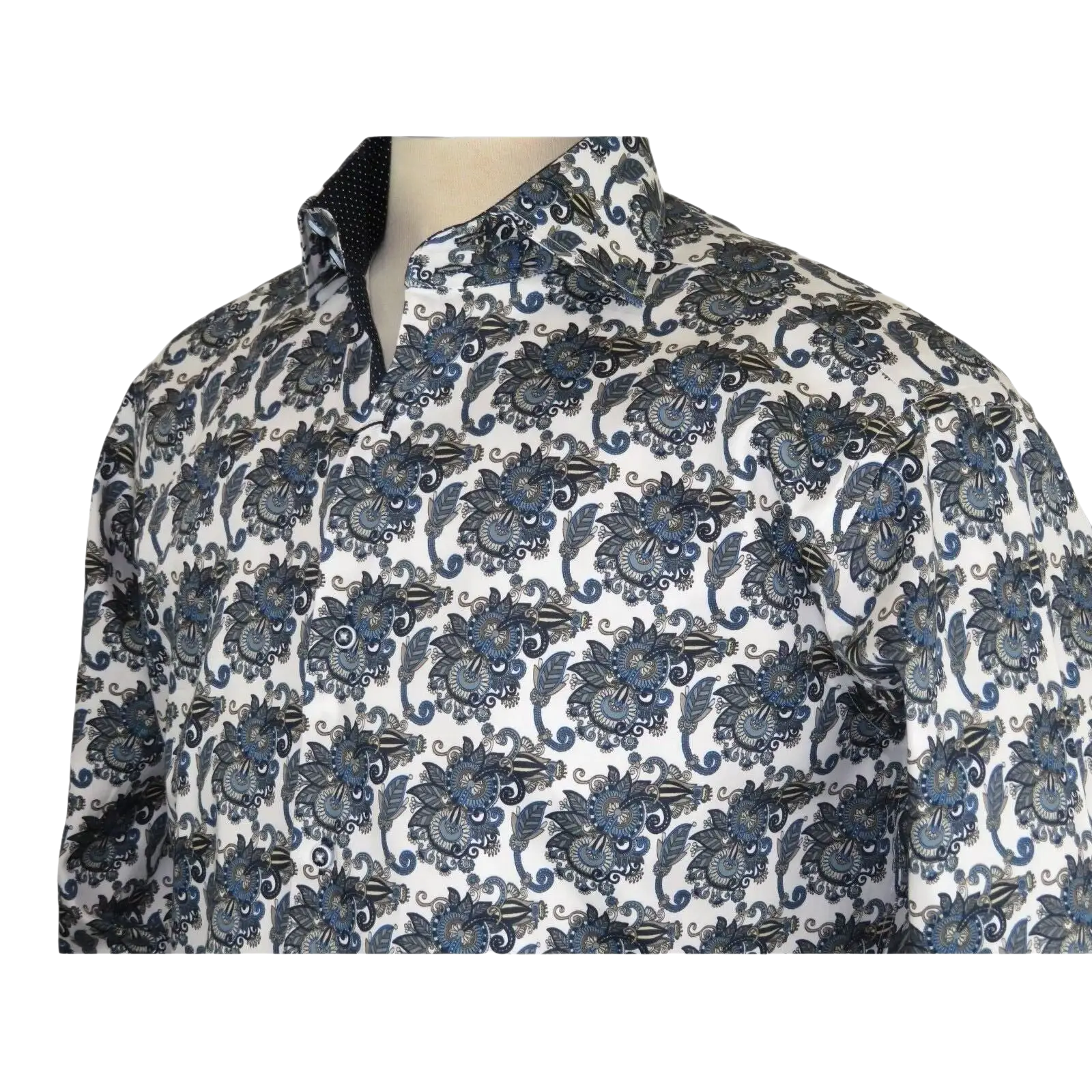 Men Shirt J.Valintin Turkey Usa 100% Egyptian Cotton Axxess Style A113 - 11 Blue - J.Valintin Men's Wear Legend - 3642