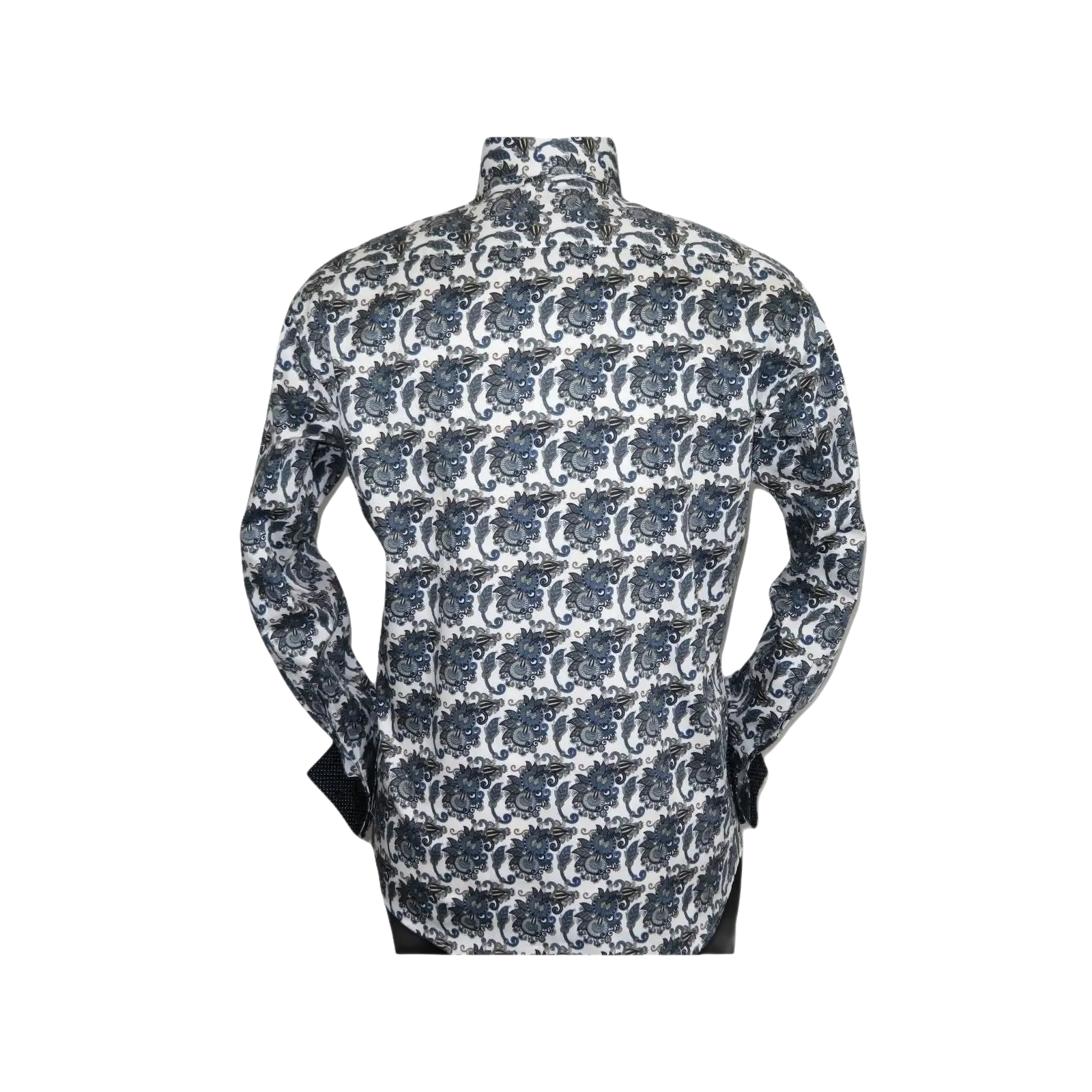 Men Shirt J.Valintin Turkey Usa 100% Egyptian Cotton Axxess Style A113 - 11 Blue - J.Valintin Men's Wear Legend - 3642