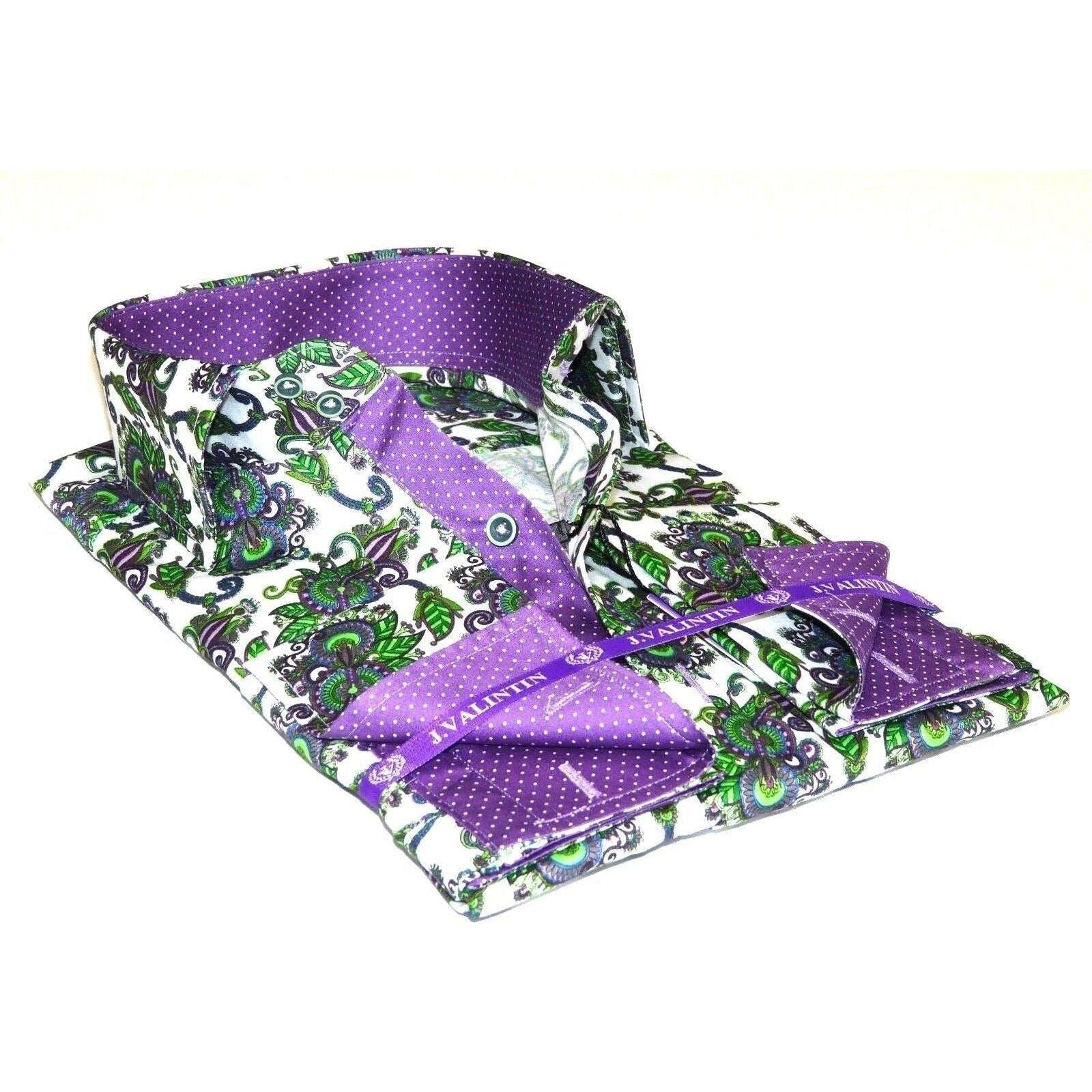 Men Shirt J.Valintin Turkey - Usa 100% Egyptian Cotton Axxess Style A113 - 12 Green - J.Valintin Men's Wear Legend - 3672