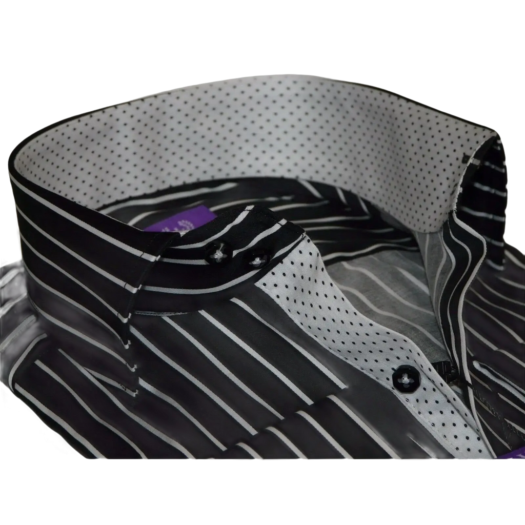 Men Shirt J.Valintin Turkey - Usa 100% Egyption Cotton Axxess Style 1594 - 14 Black - J.Valintin Men's Wear Legend - 1558