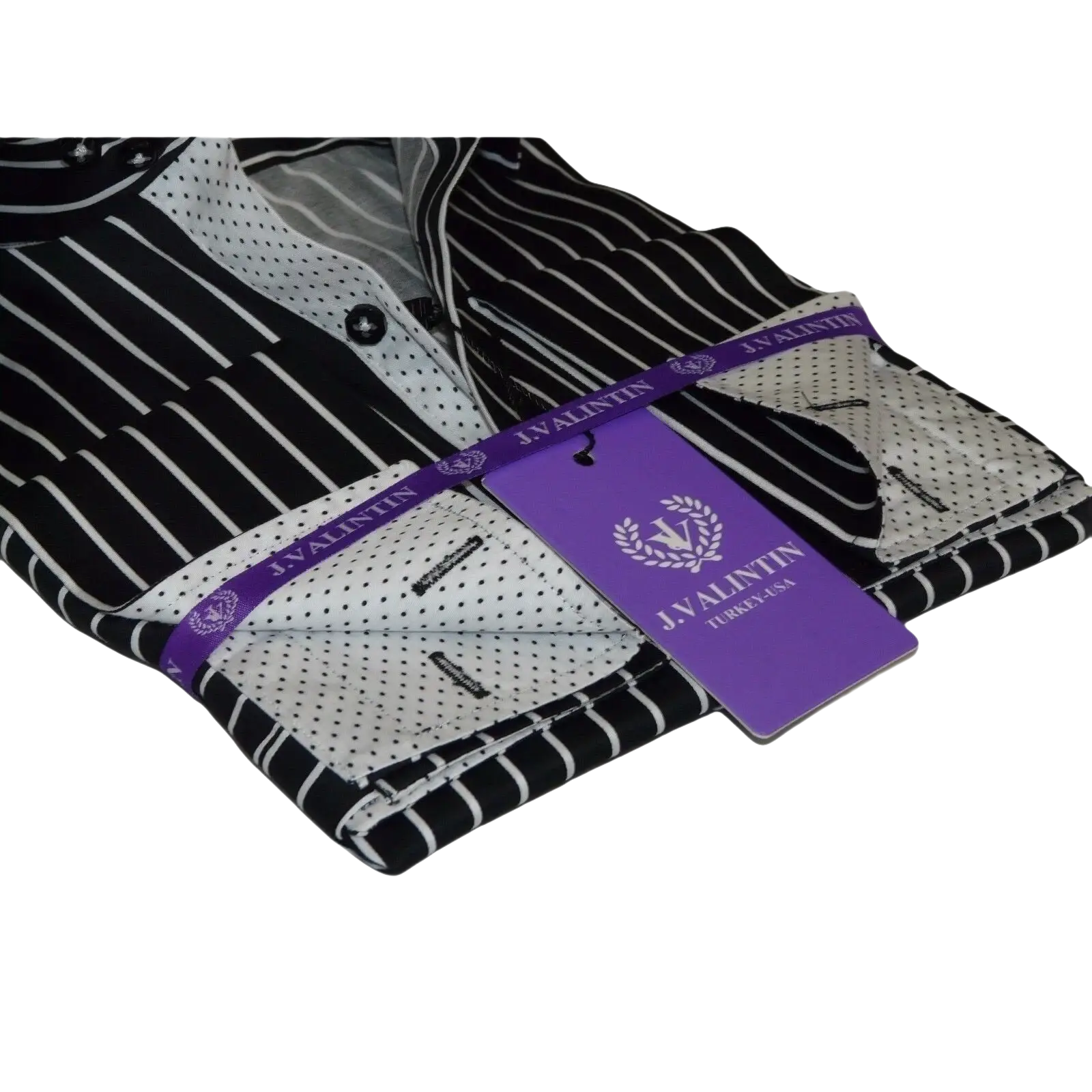 Men Shirt J.Valintin Turkey - Usa 100% Egyption Cotton Axxess Style 1594 - 14 Black - J.Valintin Men's Wear Legend - 1558