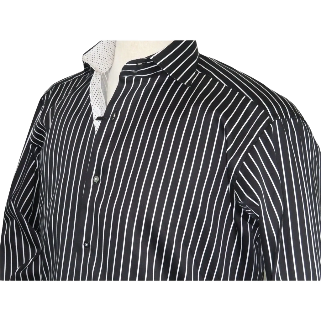 Men Shirt J.Valintin Turkey - Usa 100% Egyption Cotton Axxess Style 1594 - 14 Black - J.Valintin Men's Wear Legend - 1558