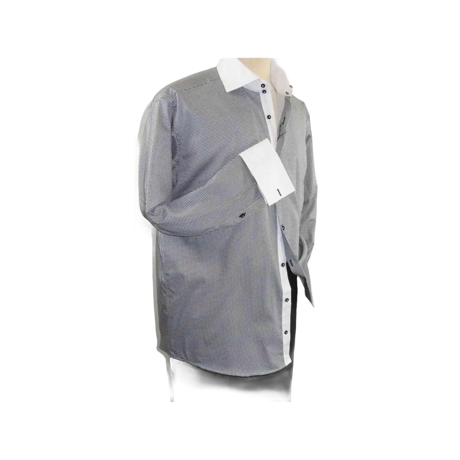 Men Shirt J.Valintin Turkey - Usa 100% Egyption Cotton Axxess Style 1R57 - 01 black - J.Valintin Men's Wear Legend - 32