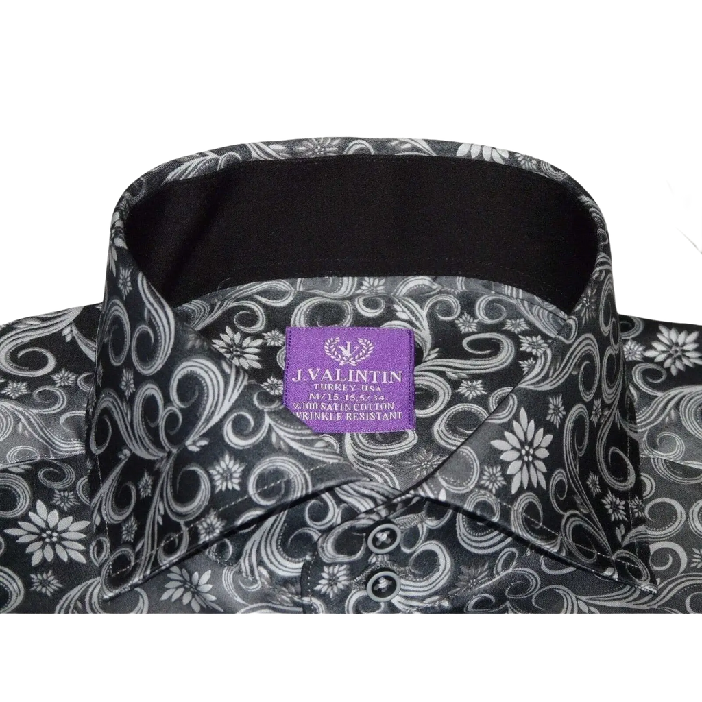Men Shirt J.Valintin Turkey - Usa 100% Egyption Cotton Axxess Style 7164 - 10 gray - J.Valintin Men's Wear Legend - 3624